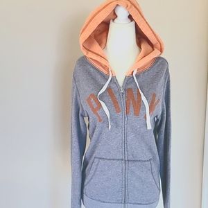 Pink Victoria's Secret Gray Hoodie Texas